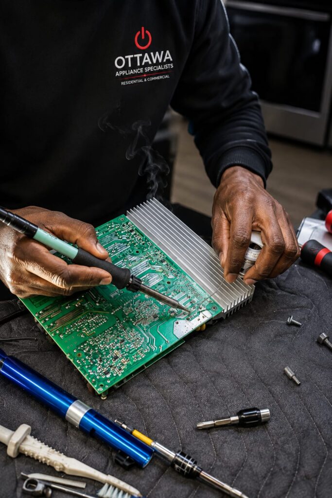 Ottawa Appliance Specialists technician at work in Ottawa